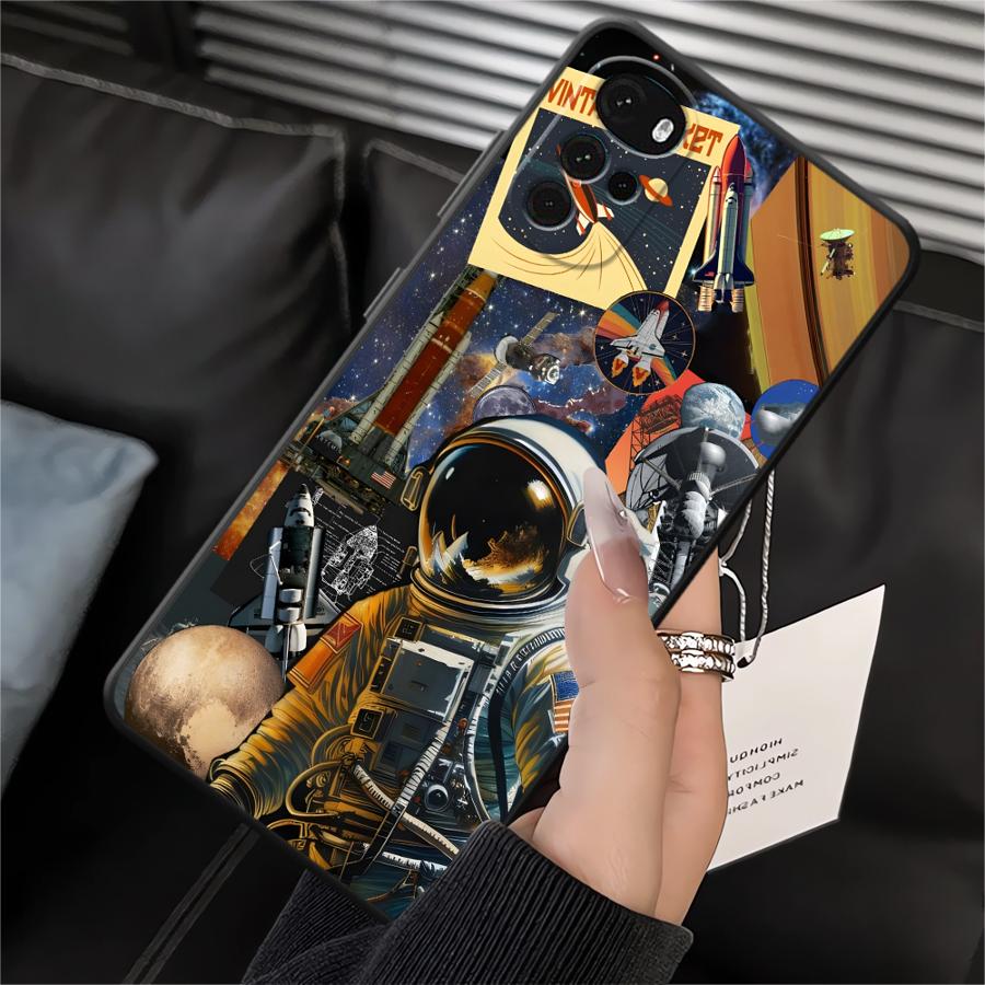 Cool Astronaut Phone Cover Case for Motorola Moto G32 G71 Edge 20 Pro 30 Lite G50 G60s G52 G53 G30 G22 Edge40 G51 G73