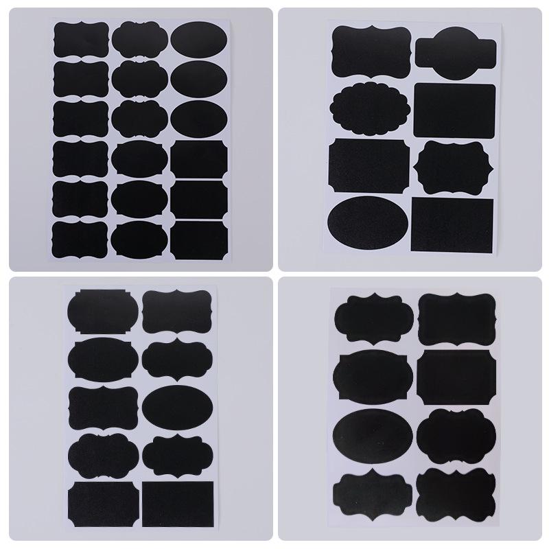 Erasable Self-Adhesive Frosted Blackboard Label for Glass Bottles