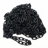 RYOHIN Lab. Plastic Chain, Parking Lot No Trespassing, Plastic Chain, Stand, Link Chain, Lock, 15m Long (Black)