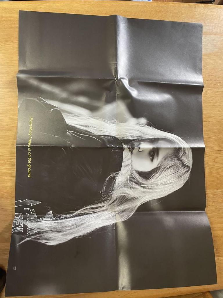 [USED] First limited edition poster included BLACKPINK ROSÉ -R- Album ROSE