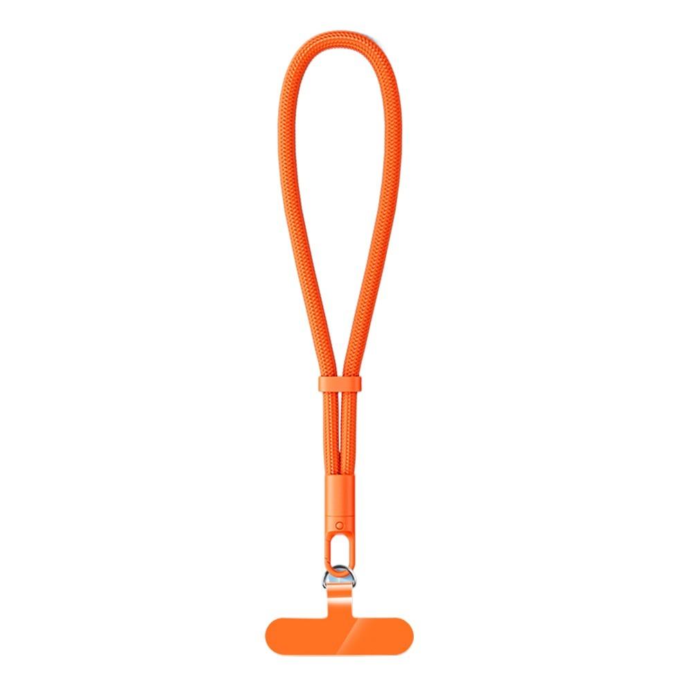 

Плетеный ремешок на запястье, шнурок для подвешивания против потери, аксессуары для мобильного телефона, подвесные ремешки на запястье, мобильный телефон оранжевый