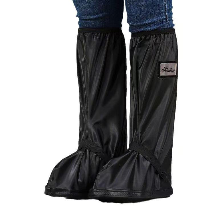 Bardzo grube, wodoodporne ochraniacze na buty deszczowe typu high-top dla dorosłych – przenośne, piaskoodporne i wodoodporne
