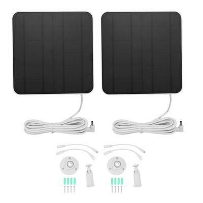 2 szt. Paneli Solarnych 12W Pasujących do Kamery Bezpieczeństwa Ring Spotlight Cam Plus Pro Ładowarka Solarna Wodoodporna IP65 Kabel 9,8 stopy DC