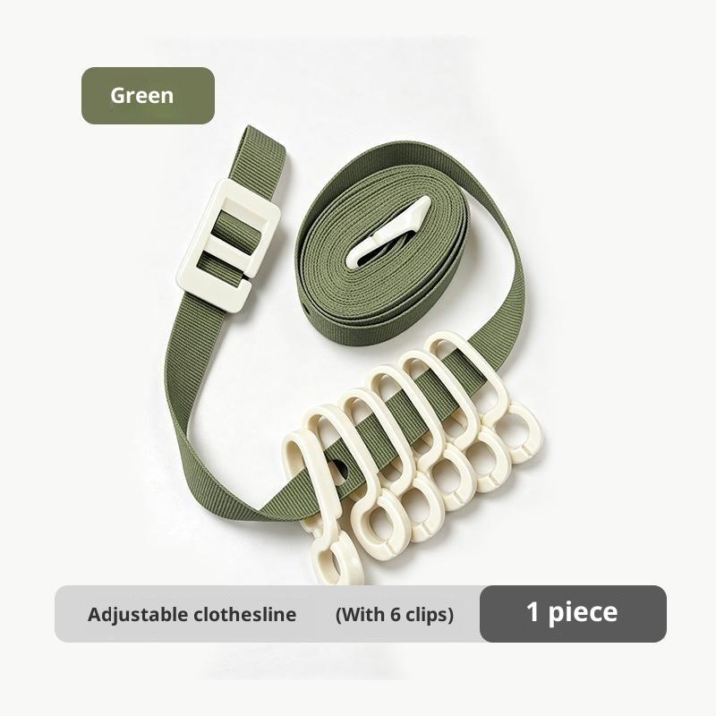 Adjustable Portable Clothesline For Household Outdoor Travel Drying Blankets - Indoor And Outdoor Versatile Clothesline