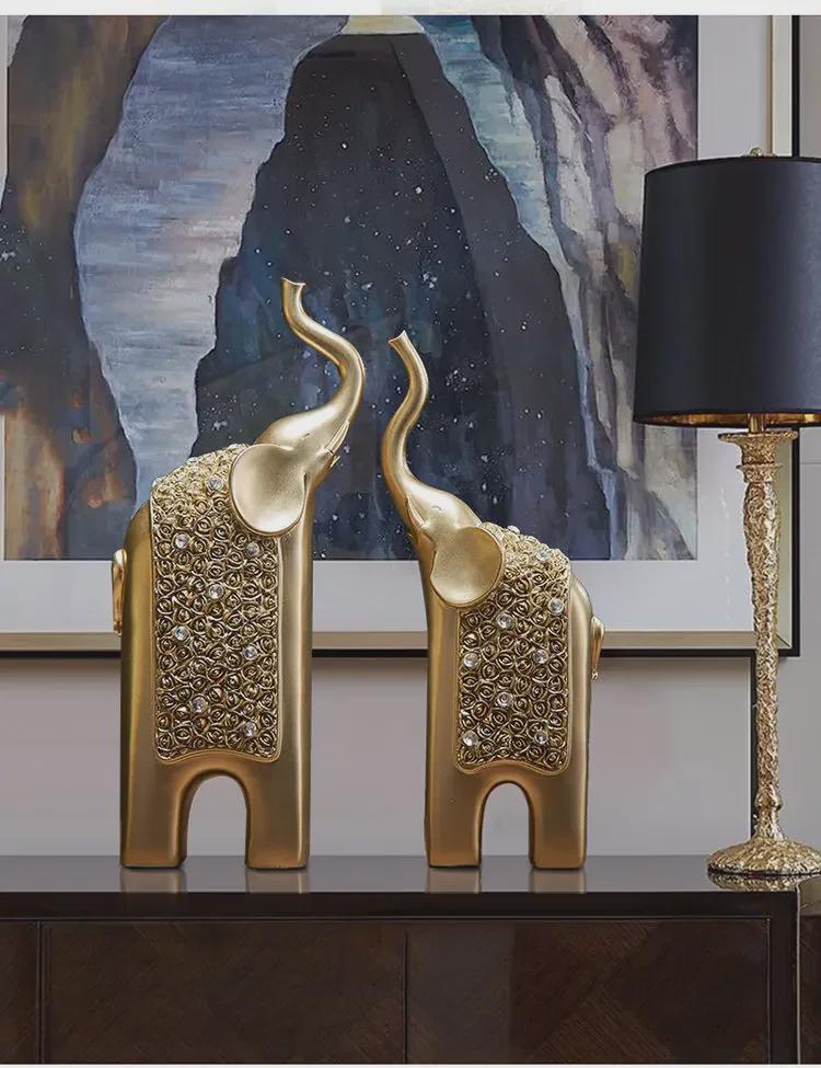 Ornamente retro chinezești cu elefant, mamă și copil, pentru decor de casă și birou - Atrage bogăția și averea, livrare gratuită