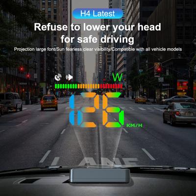 Led Car Speedometer Hud Vehicles Windshield Speed Meters Head-Up Display Projector Gps Position Compass Overspeed Alarm Truck
