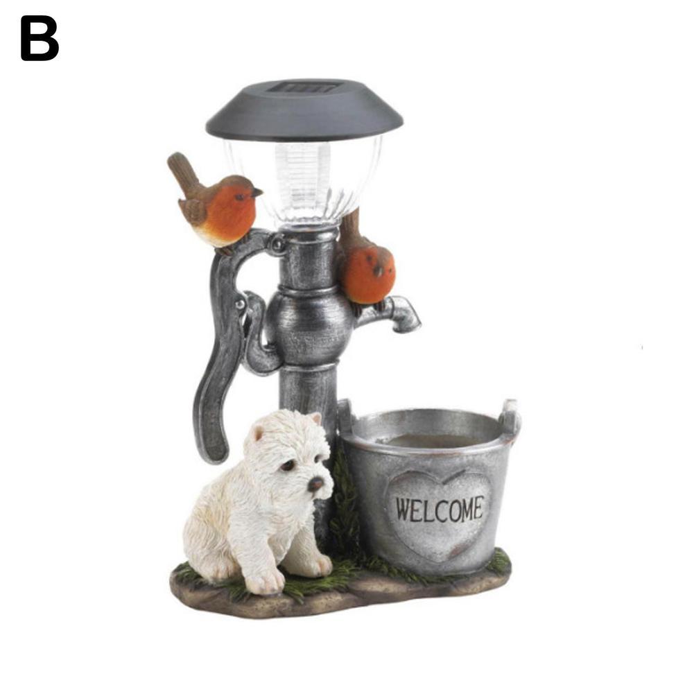Solar Lamp For Cat And Dog, Dog, Rabbit Creativity, StatueWindow Animal LightDecoration Climbing Decor, Garden, Home Room
