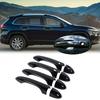 Black Exterior Door Handle Cover Trim Decor For Jeep Cherokee 2014+/Compass 17+