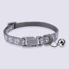 2Pcs Dog Collar Adjustable Buckle Design Exquisite with Bell Paw Pattern Pet Cat Dog Neck Circle Pet Supplies