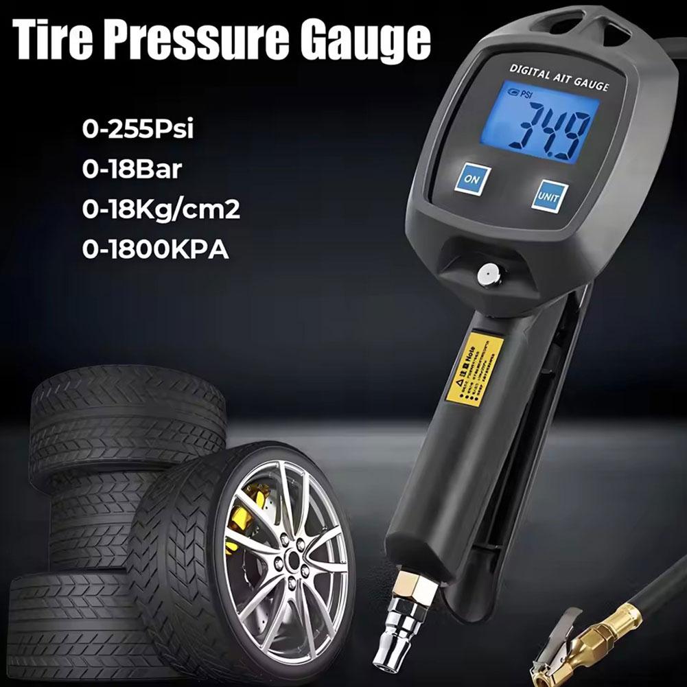 High-Precision Led Digital Display Tire Inflation Meter Universal Manometror Car Kit Gauge Pressure Digital Tire Display Ti Z2I9
