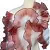 13 Cm X 1 Yard Pleated Fabric Three-Dimensional Pleated Colorful Gradient Crepe Fabric Iridescent Gradient Rose Flower Pattern