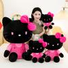 Black Pink Hello Kitty Plush Toy Fluffy Sofa Cushion - Room Decor Desktop Ornament & Companion Sleep Soothing Doll Gift