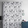 Cute Baby Penguins Sheer Window Curtains For Living Room Bedroom Modern Voile Tulle Curtains Fabric Drapes For Kitchen
