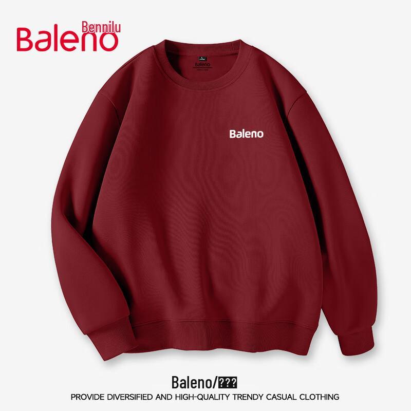 Baleno Men's Loose Fit Heavyweight Round Neck Sweatshirt