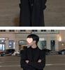 Men's Korean Style Over-the-Knee Wool Winter Coat - Thickened, Mid-Length, Loose Fit