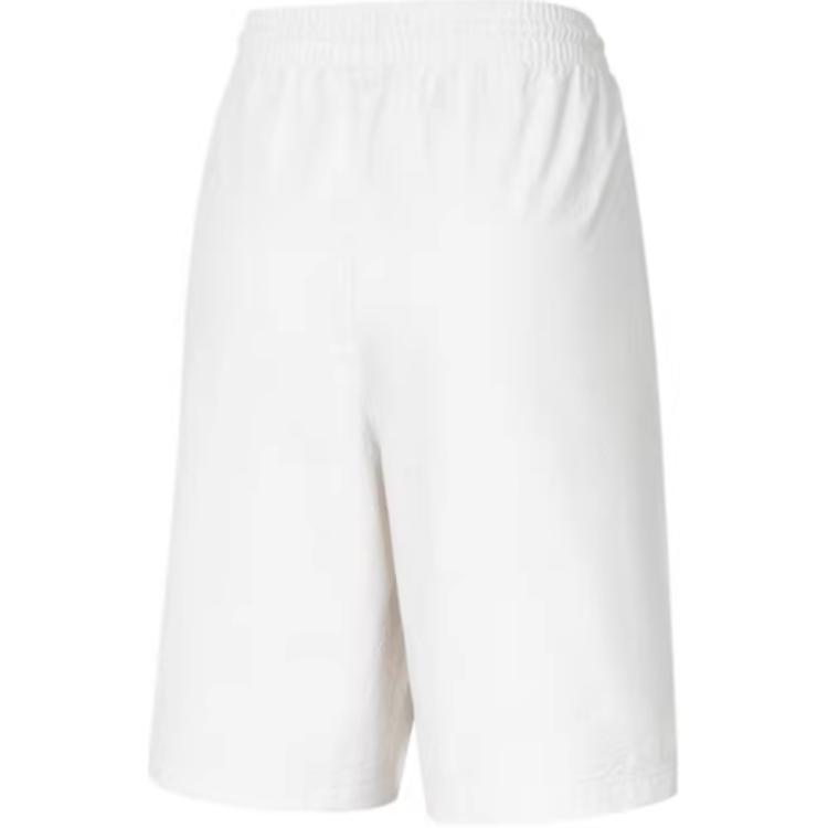 adidas Originals Solid Color Logo Embroidery Drawstring Straight Casual Shorts Men Bottoms White IS0223