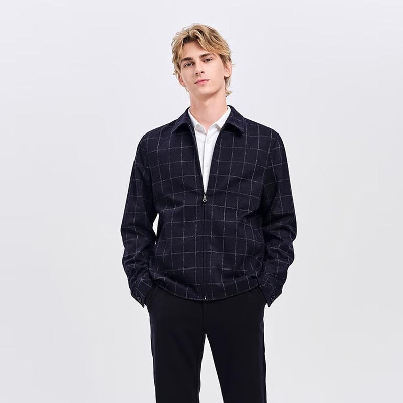 

Navigare Men s Plaid Business Casual Knit Jacket M (48)