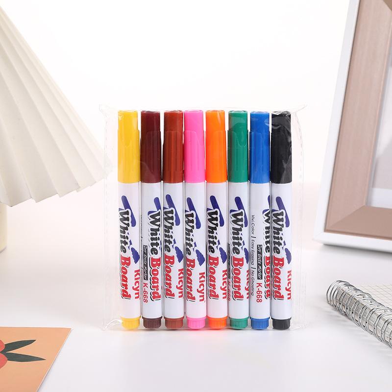 8/12 Colors Magical Water Floating Student Painting Brush  Whiteboard Markers Pen Suspension Kids Educational Painting Pen Toy Sets