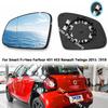 For Smart Fortwo Forfour 451 453 Renault Twingo 2015- Car Exterior Rearview Door Side Mirror Lens Glass Accessories Heating