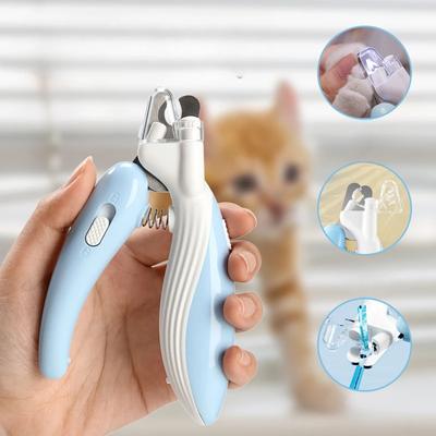 Pet Claw Grooming Scissors for Dogs Cats Small Animals Paw Nail Trimmer Professional Pet Nail Clippers with Led Light