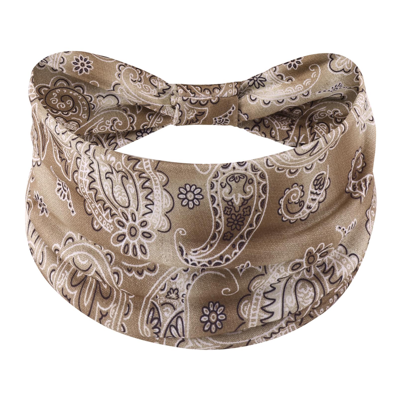 Богемная Эластичная Широкая Повязка на Голову – Европейская и Американская Женская Спортивная Повязка для Йоги Manufacturer Direct