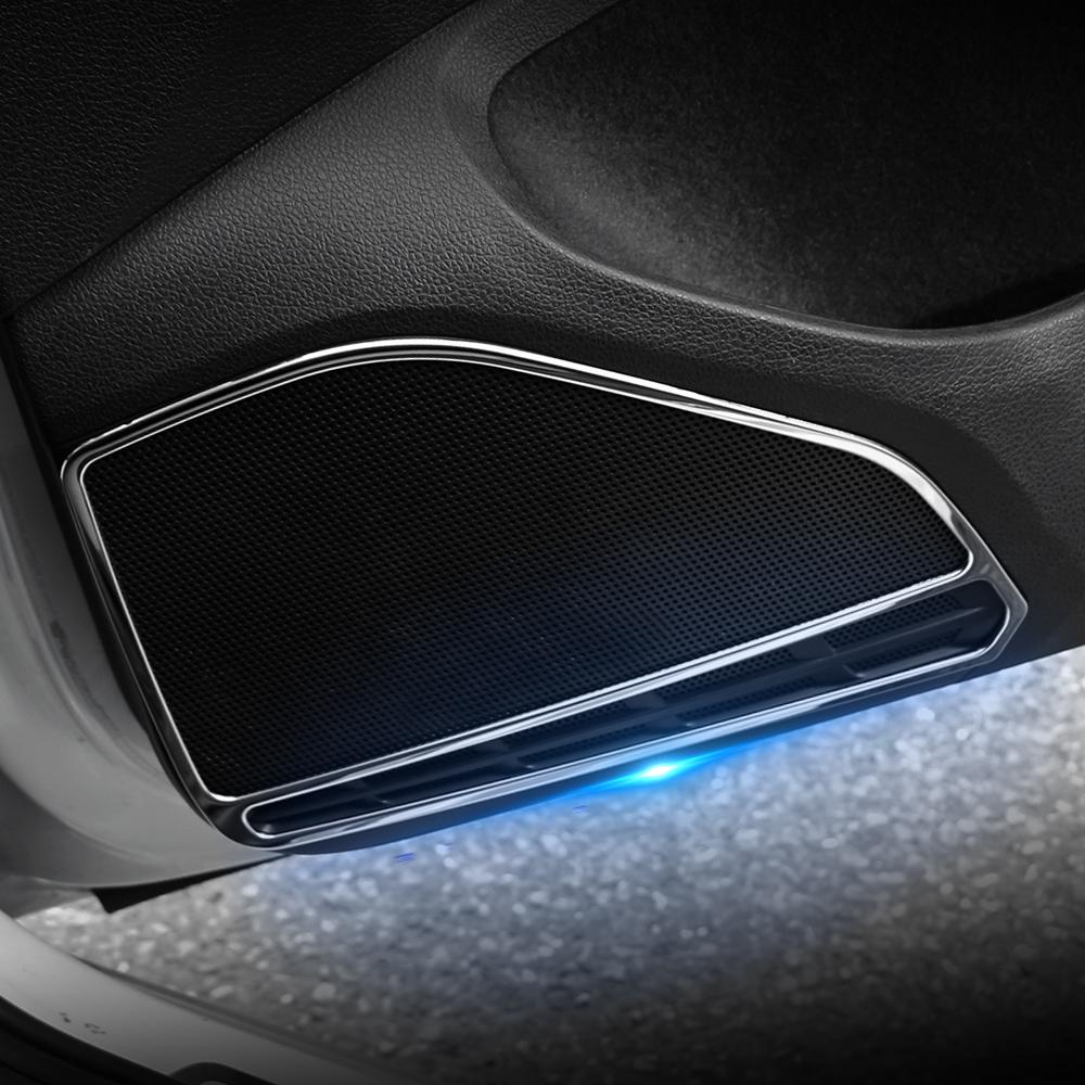 4Pcs/set Car Door Speaker Trim Cover for Volkswagen Golf 7 MK7 7.5 MK7.5 2012-2019 Door Audio Speaker Surround Trim Accessories