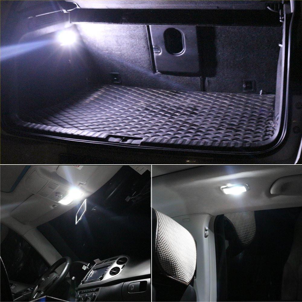 2 vnt. 39 mm LED lemputė 6500K balta SMD automobilio kupolo dvipusė skaitymo lempos stogo lemputė