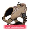 Personalized Tactical Dog Harness Customized Name Tags No Pull Breathable Adjustable Pet Harness  for Medium Large Dog