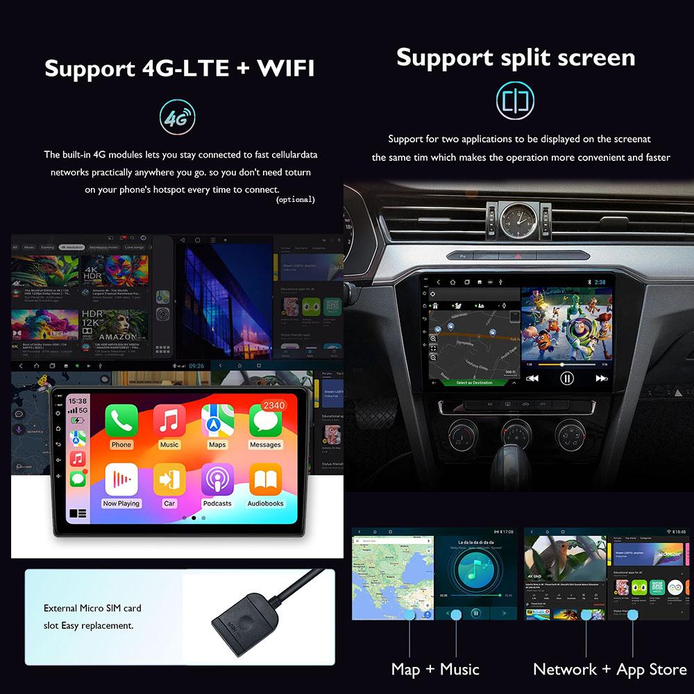 Android 14 Carplay Car Radio For MAZDA 2007 2008 2009 2010 - 2014 CX-7 CX7 CX 7 Navigation GPS Multimedia Player Stereo WIFI BT