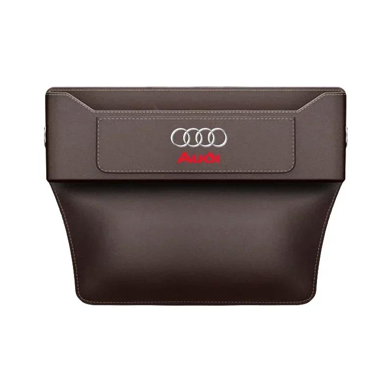 Car Seat Gap Storage Box For Q2 A1 A3 A4 A5 A6 A7 A8 Q3 Q5 Q7 Q8 TTS ABT Storage Bag Organizer Auto Storage Box Accessories