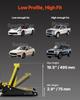 Low Profile Floor Jack 3 Ton Heavy Duty Steel Dual Piston Rapid Pump