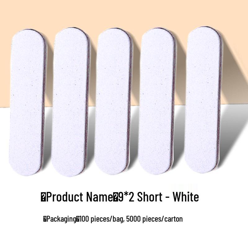 9cm Mini Double-Sided Nail File for Shaping and Polishing Acrylic Nails