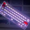 White Clear Keycaps 151 keys Transparent Cherry Profile Keyboard Backlit Crystal PC Keycap Custom Keycaps 75 Percent Shine Through RGB Mechanical
