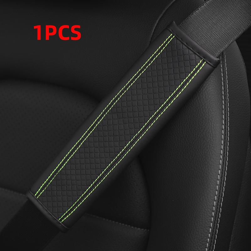 Car Accessories Seat Belt PU Leather Safety Belt Shoulder Cover Breathable Protection Seat Belt Padding Pad Auto Interior