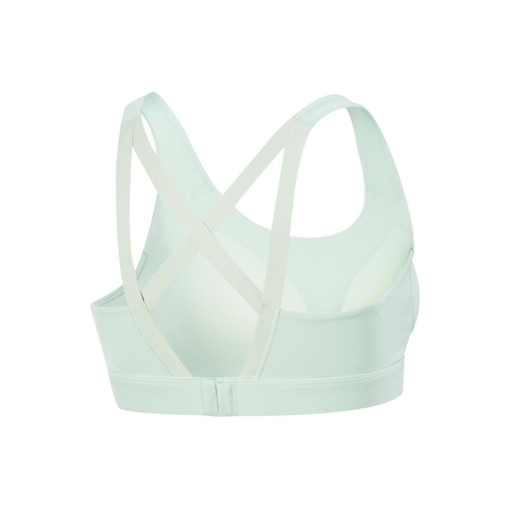 Li Ning Womens Fitness Series Solid Color Medium Support Sports Bra Women Sports Bra Ice-Green AUBU040-4