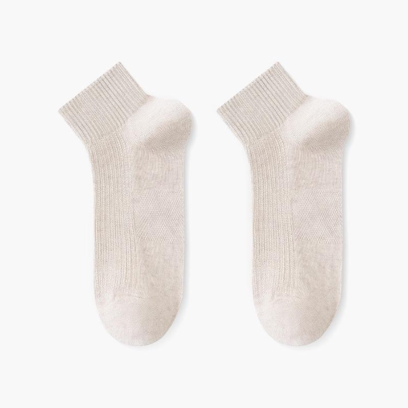Men's Summer Thin Mesh Cotton Breathable Sweat Absorbing Deodorant Socks