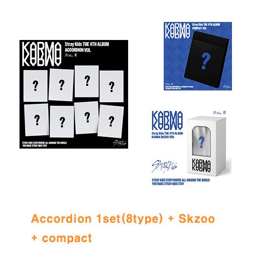 

Виберіть POB ТА SET Пакет Stray Kids KARMA NO POB SET 3