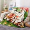 Moomin2 Flannel Blanket, High quality Comfortable for All Seasons, Home Decor, Warmth and Comfort