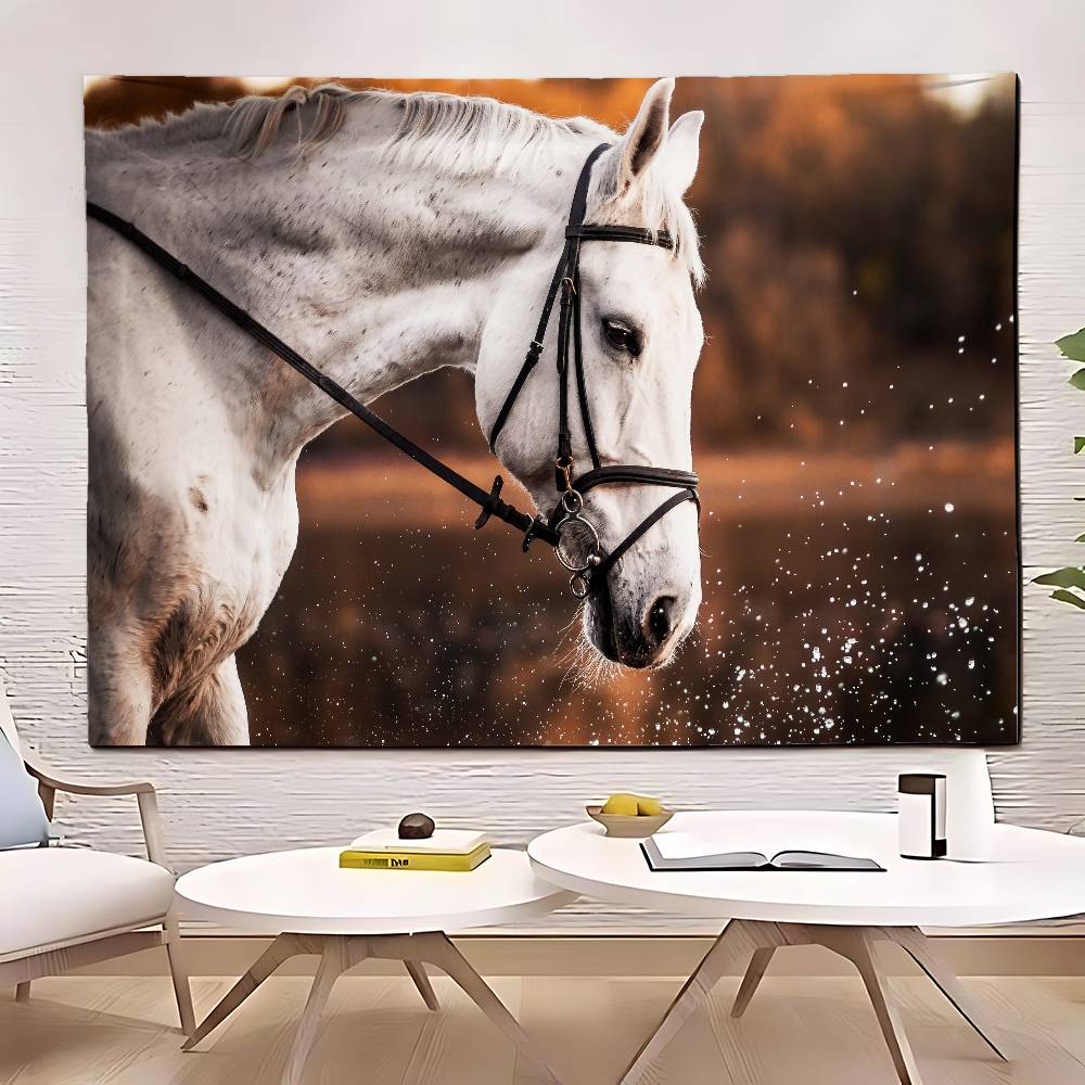 Running Horse Tapestry Customizable Tapestries Of Various Styleswall Hangings Celebrity Photo Printingwall Hangings