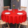 Table Cloth Round Pu Waterproof Antifouling Oil -Proof Wedding Tablecloth For Table Print With Lace Table Cover For Dining Table