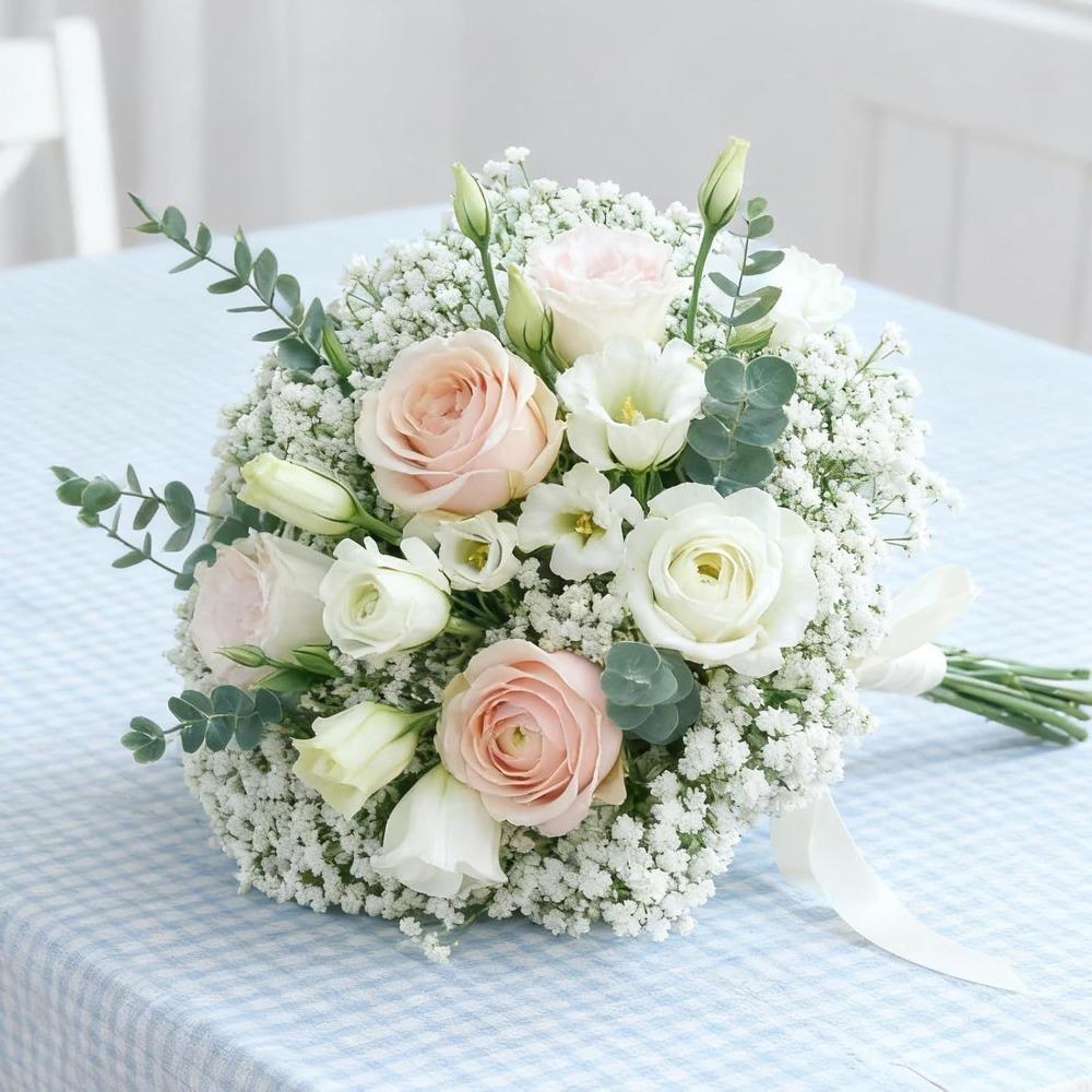 5/10Pcs Artificial Flowers Plastic Home Decor Bride Bouquet for Wedding Party Garden Decoration Baby's Breath DIY Fake Flowers