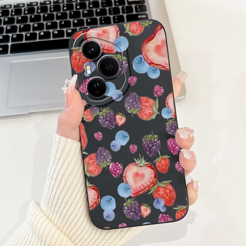 For Honor 400 Pro Honor400 Beautiful Bow Rose Painting Phone Case For Honor 400 400Pro 5G Soft Silicone Cases