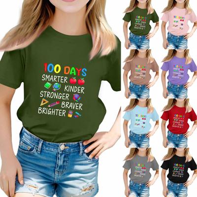 St. Patrick's Day Toddler Girl Boy T-Shirts Kids Top Boys And Girls Printed Short Sleeved T-shirt