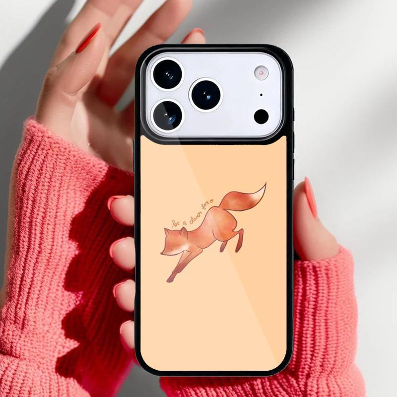Red Fox Pattern Phone Case for iPhone 17 Air 16e 15 14 13 Pro Max Back Cover for 12 11 Pro Coque iPhone 13