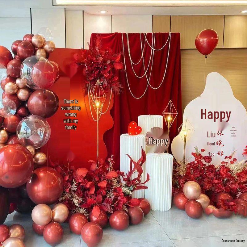 Complete Backdrop Set for Homecoming Banquet Balloons and Wedding Engagement Decoration
