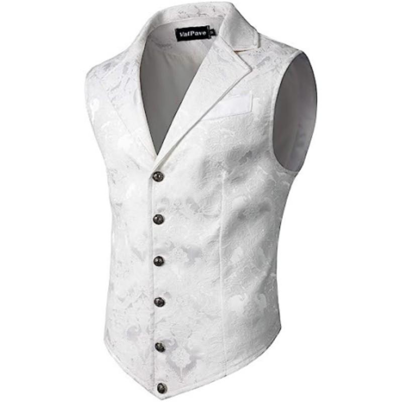 Men's Vintage Gothic Vest Twisted Button Gentleman's Top