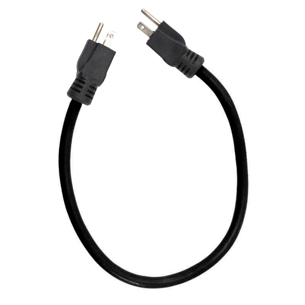 Heavy Duty 3 Prong Male to Male Electrical Power Cable Double Male Extension Cord Replacement for Recreational Vehicles