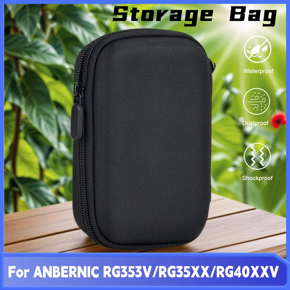 Estojo para Jogo Bolsa de Malha de Grande Capacidade Resistente à Água à Prova de Choque Estojo Rígido para Jogador de Jogos para RG353V/RG35XX/RG40XXV/RG353VS