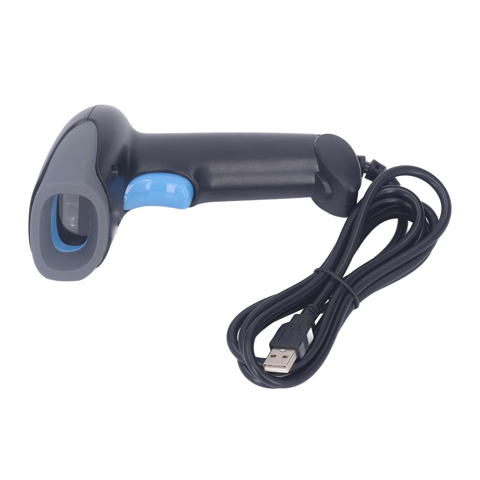 Проводной сканер штрих-кода Ручной 2D QR сканер штрих-кода для логистики экспресс-доставки