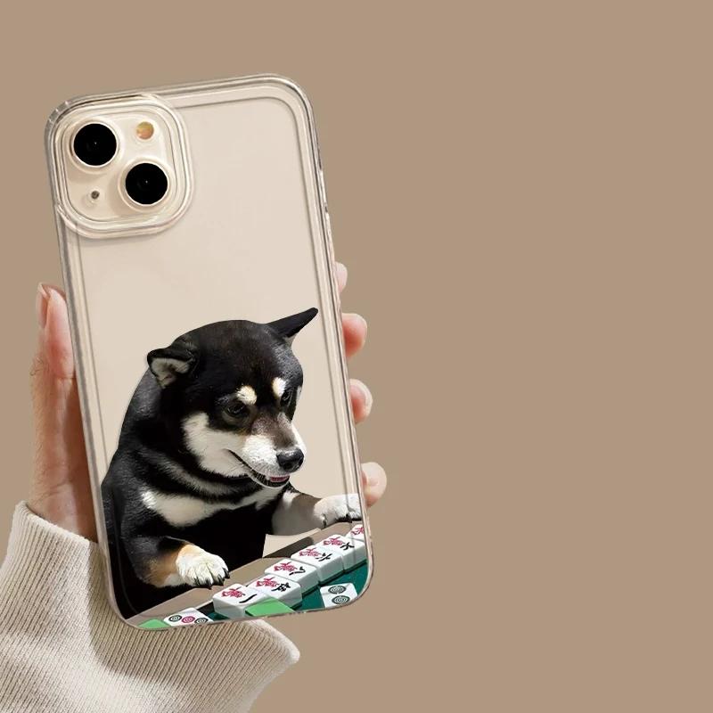 

Cute Cartoon Animal Shiba Inu Dog Phone Case for IPhone 16 15 14 13 12 Mini 11 Pro Max X XR XS SE2 7 8 16 Plus Soft Clear Covers iPhone 7 8 SE20